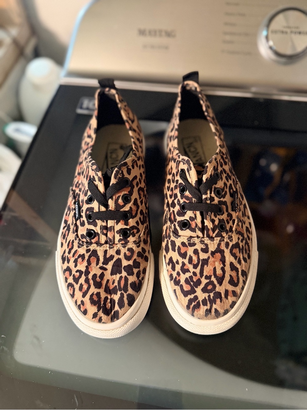 Vans Authentic Leopard Print Canvas Sneakers Women’s LN Without Box Sz 8.5